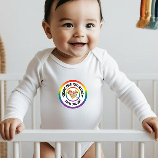 Other Food Allergies Rainbow Logo Long Sleeve Onesie