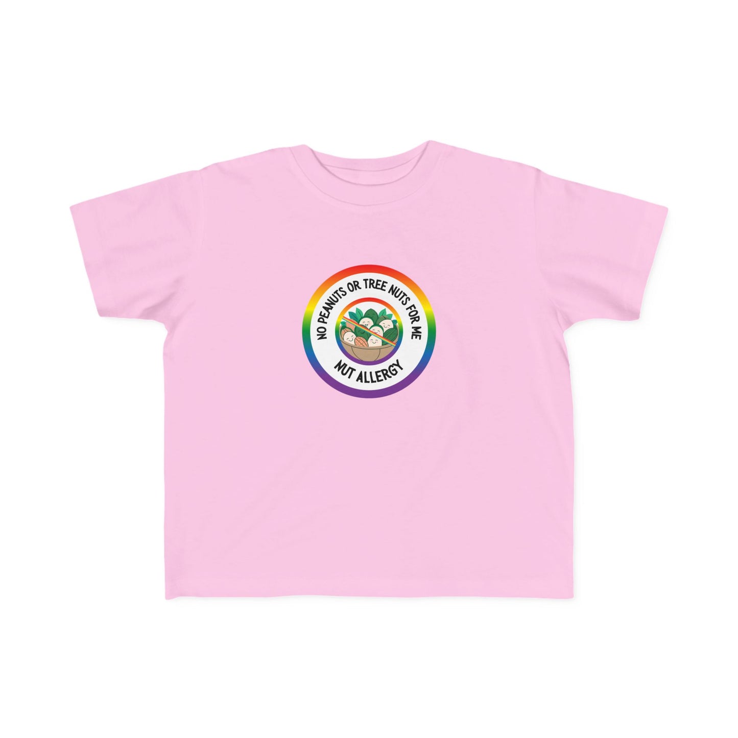 Nut Allergy Rainbow Logo Toddler Tee