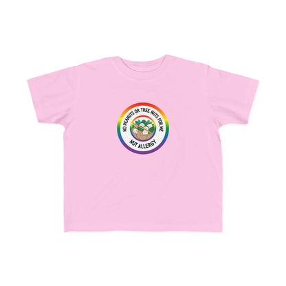 Nut Allergy Rainbow Logo Toddler Tee