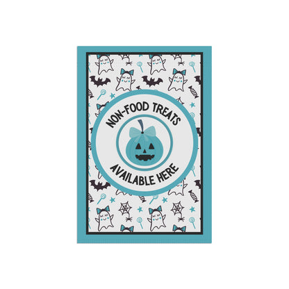 Teal Pumpkin Friendly Halloween Lawn Flag – Food Allergy Awareness & Non-Food Treats, Allergy-Friendly Yard Sign