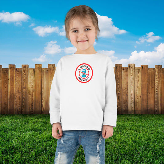 Dairy Allergy Red Logo Toddler Long Sleeve