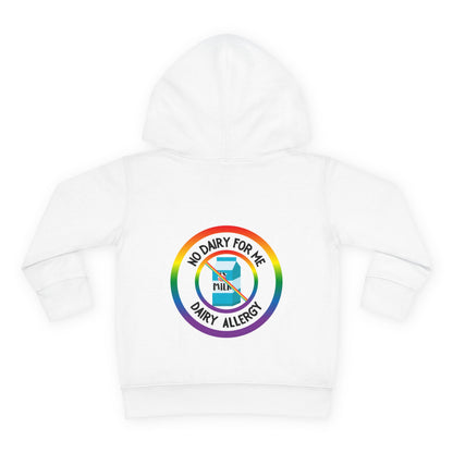 Dairy Allergy Rainbow Logo Toddler Hoodie