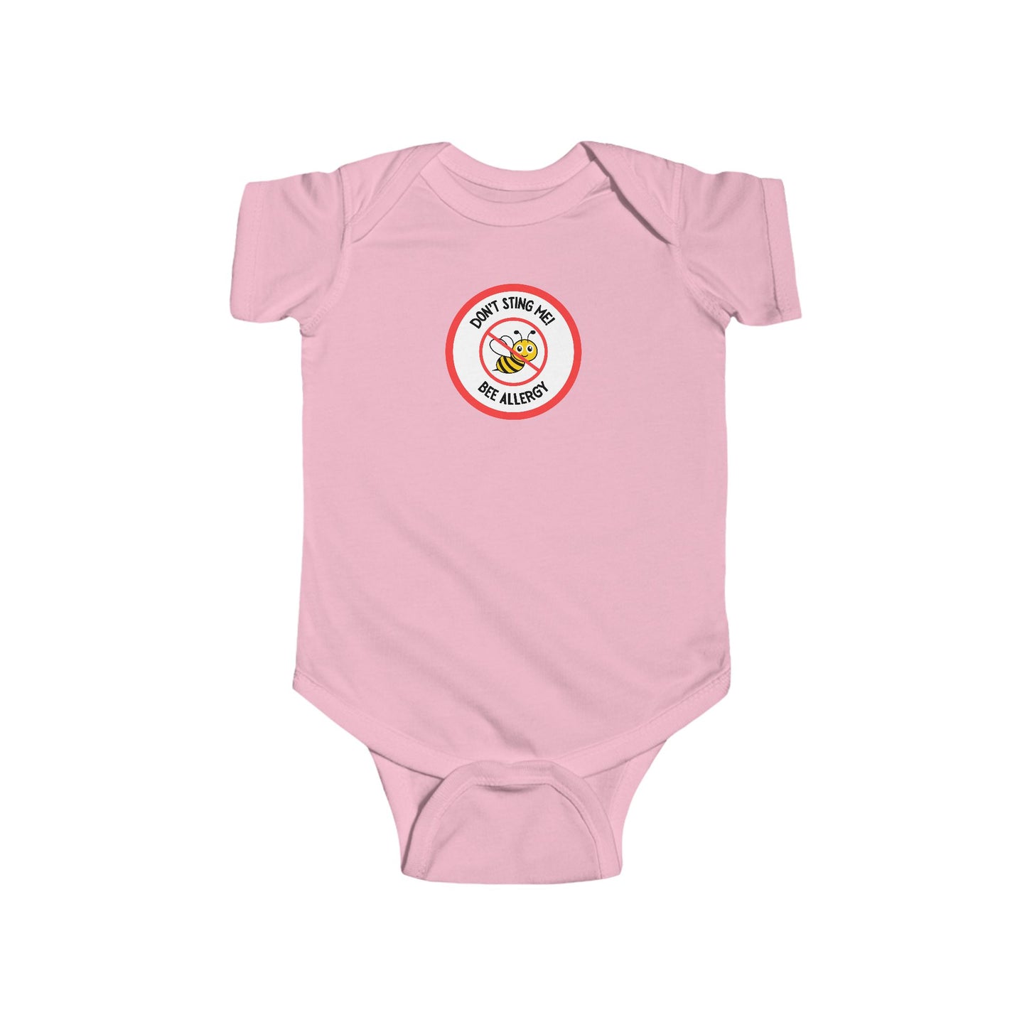 Bee Allergy Red SS Onesies