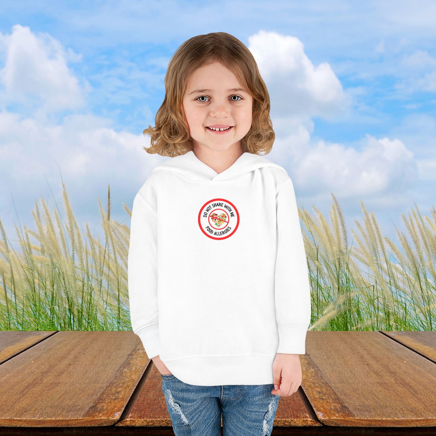 Multiple Allergies Red Logo Toddler Hoodie