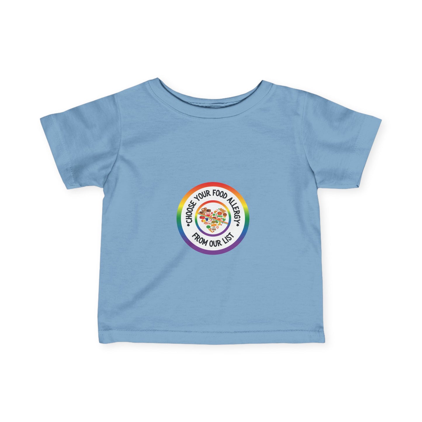 Other Food Allergies Rainbow Logo Baby Tee