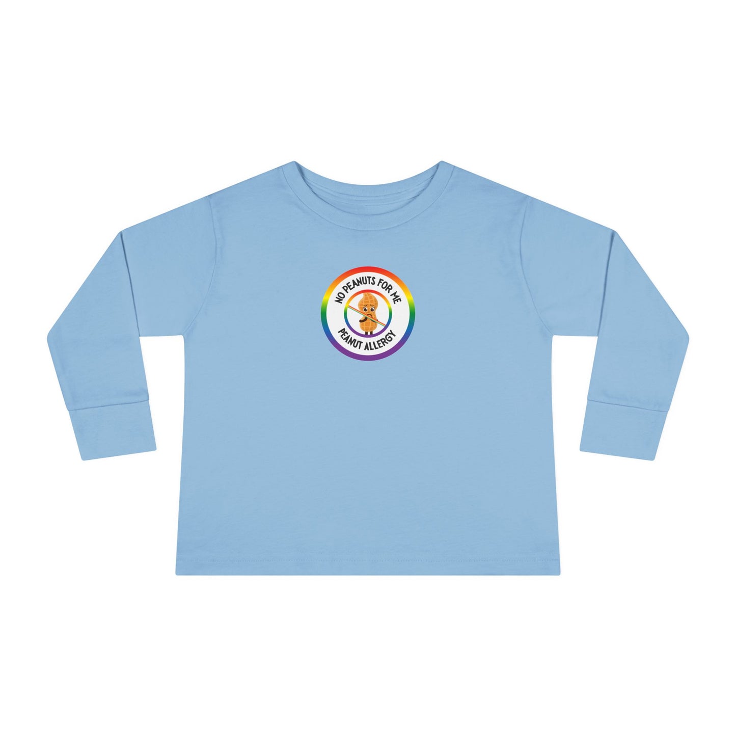 Peanut Allergy Rainbow Logo Toddler Long Sleeve