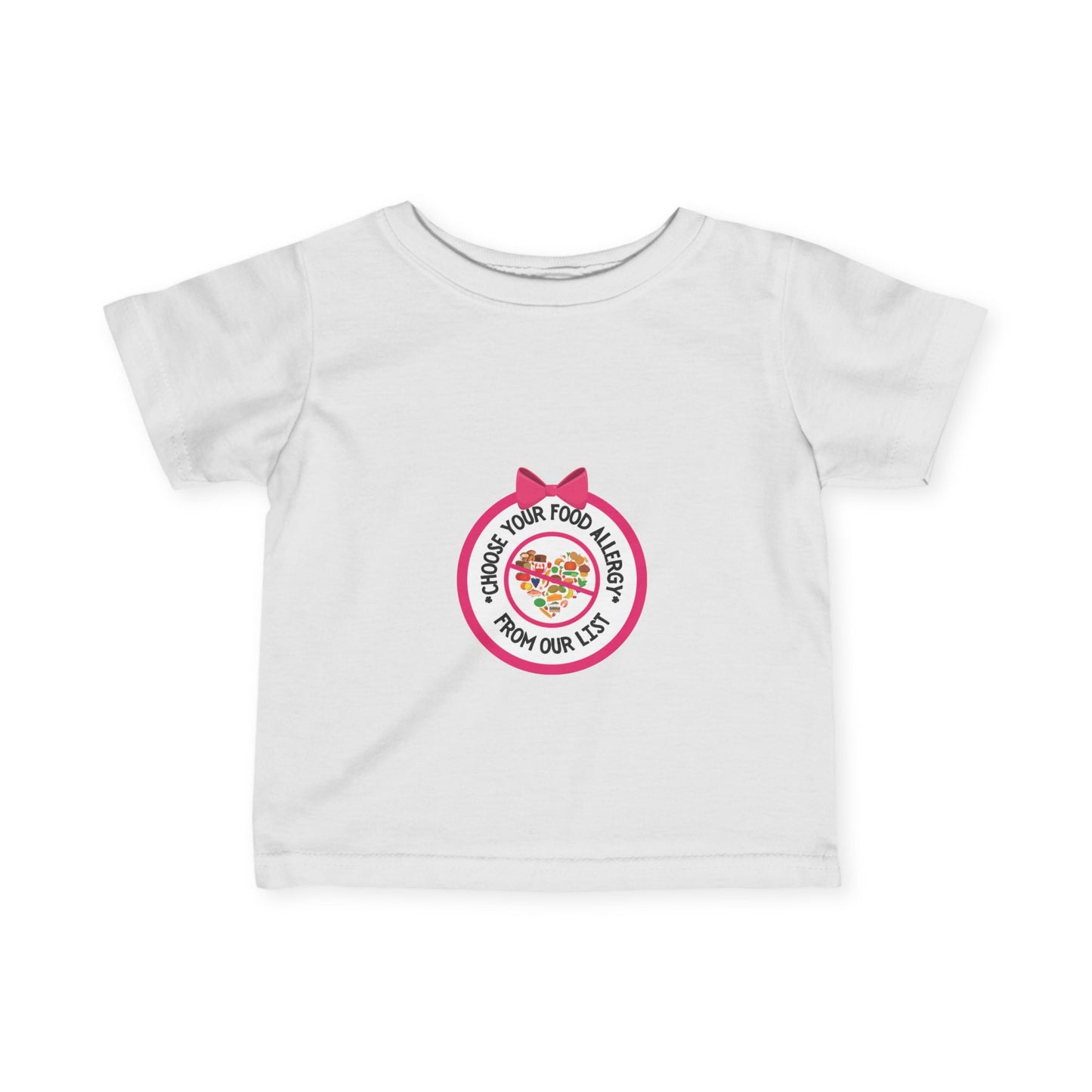 Other Food Allergies Pink Logo Baby Tee