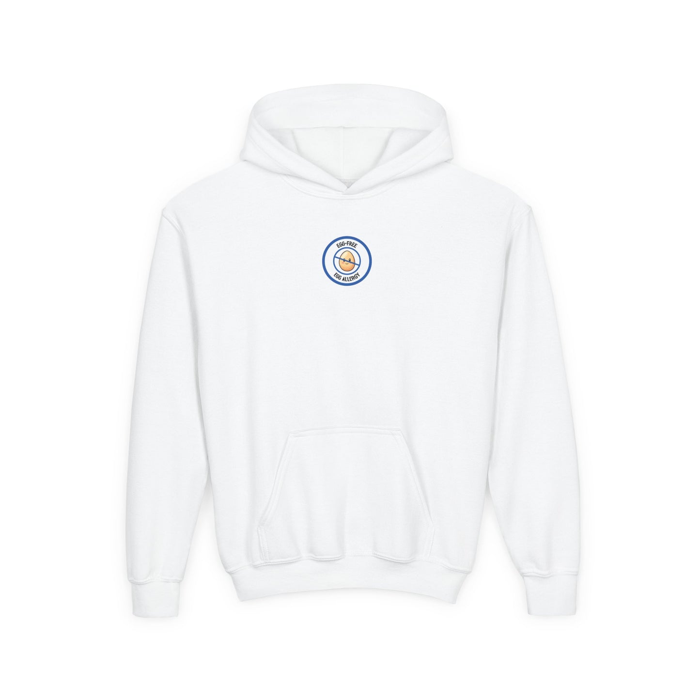 Egg Allergy Blue Logo Youth Hoodie