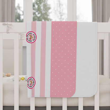 Pink Striped Baby Blanket