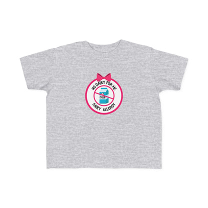 Dairy Allergy Pink Logo Toddler Tee