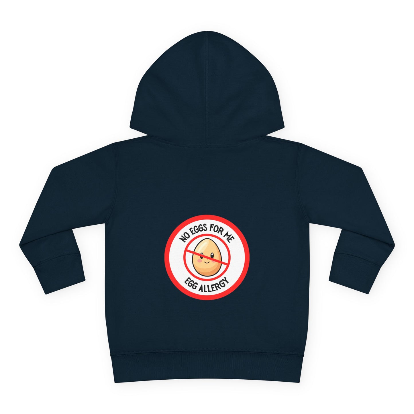 Egg Allergy Red Logo Toddler Hoodie
