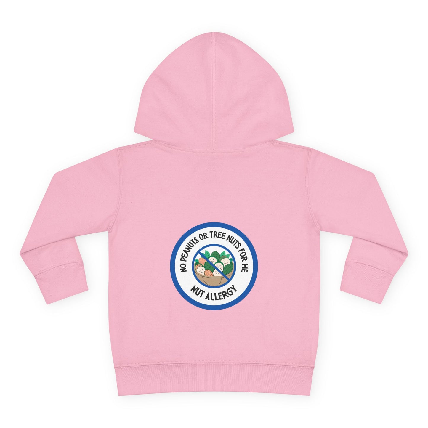 Nut Allergy Blue Logo Toddler Hoodie