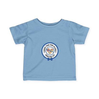 Other Food Allergies Blue Logo Baby Tee