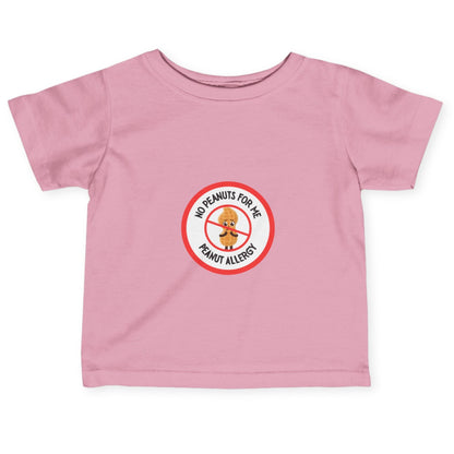 Peanut Allergy Red Logo Baby Tee