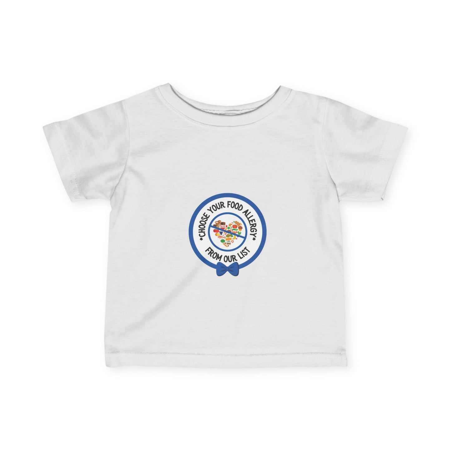 Other Food Allergies Blue Logo Baby Tee