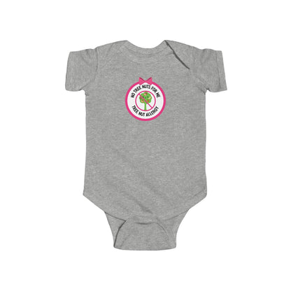 Tree Nut Allergy Pink Logo Short Sleeve Onesie