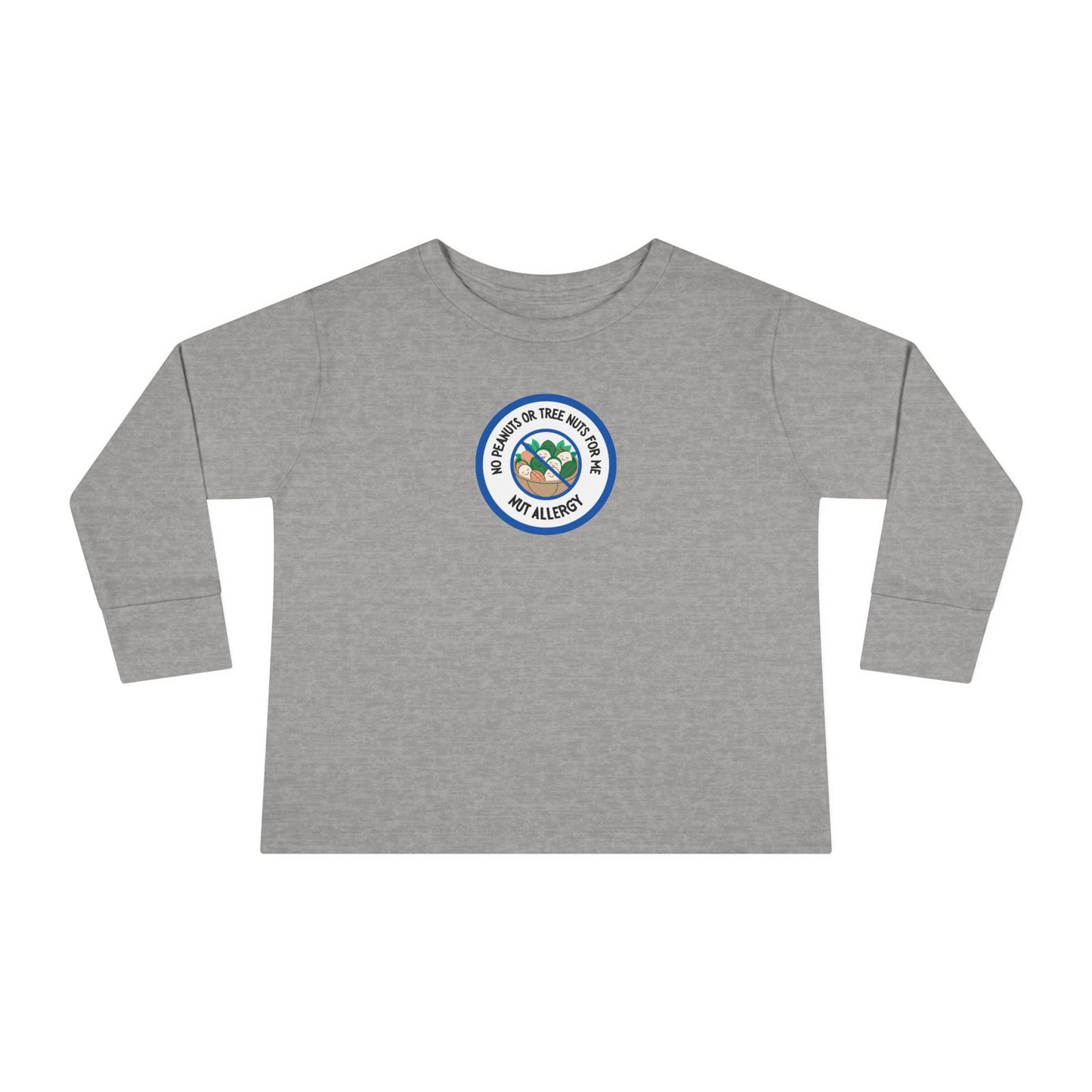 Nut Allergy Blue Logo Toddler Long Sleeve
