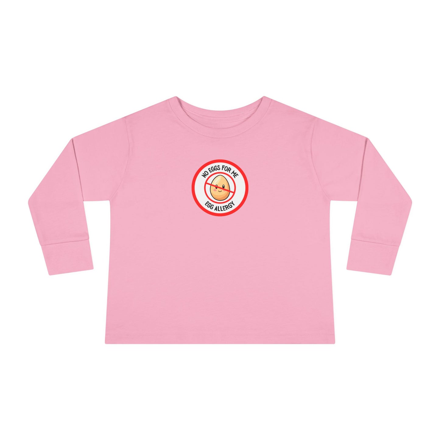 Egg Allergy Red Logo Toddler Long Sleeve