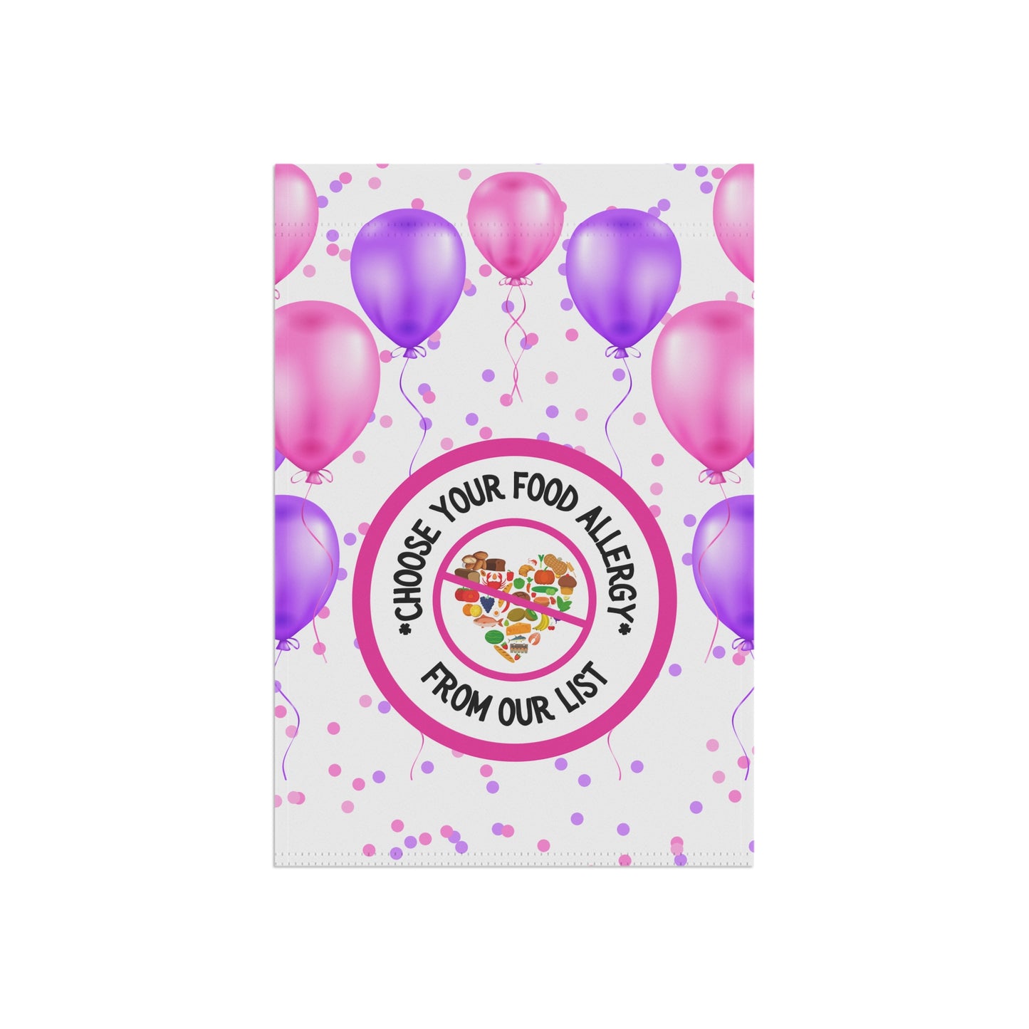 Pink & Purple Balloon Garden Flag