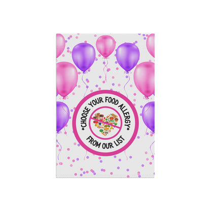 Pink & Purple Balloon Garden Flag