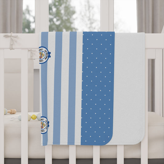Blue Striped Baby Blanket