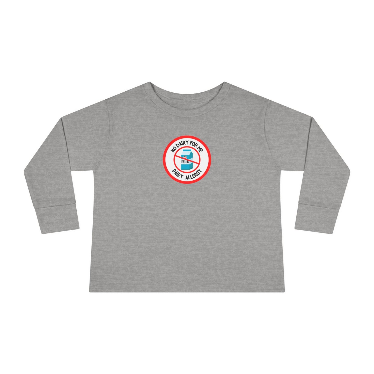 Dairy Allergy Red Logo Toddler Long Sleeve