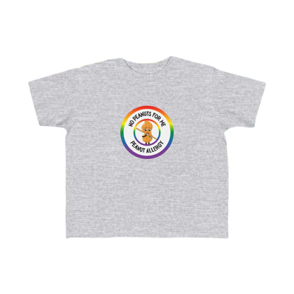 Peanut Allergy Rainbow Logo Toddler Tee