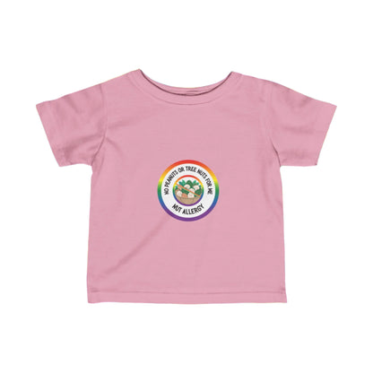 Nut Allergy Rainbow Logo Baby Tee