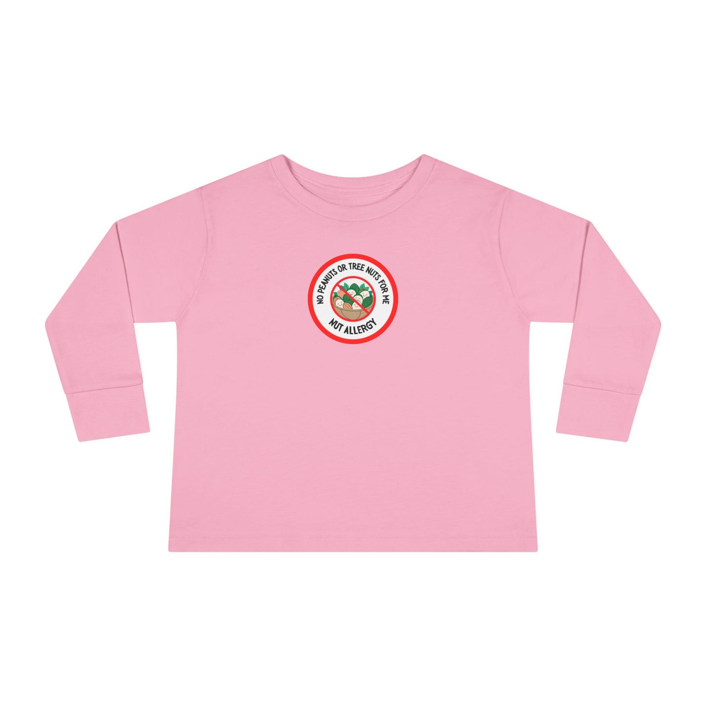 Nut Allergy Red Logo Toddler Long Sleeve