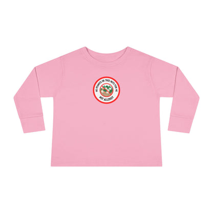 Nut Allergy Red Logo Toddler Long Sleeve