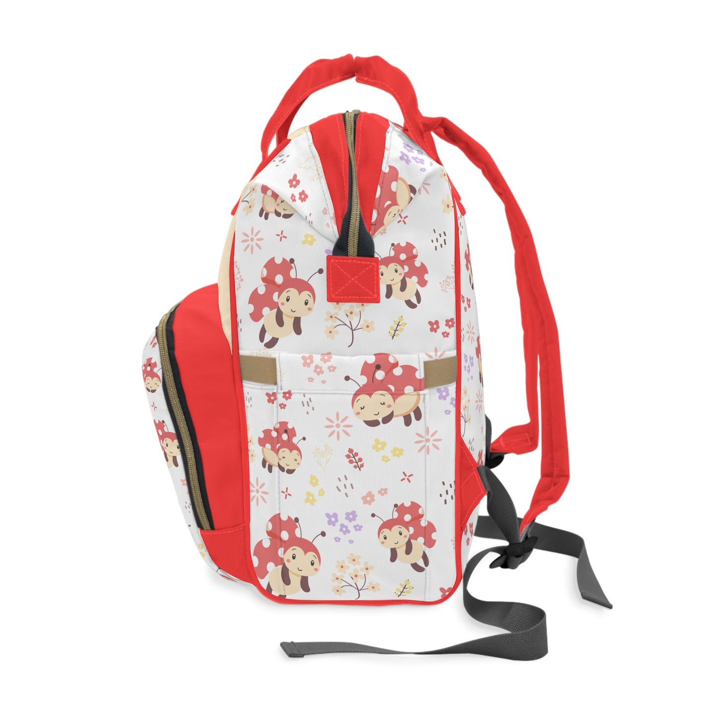 Ladybug Food Allergy Diaper Backpack