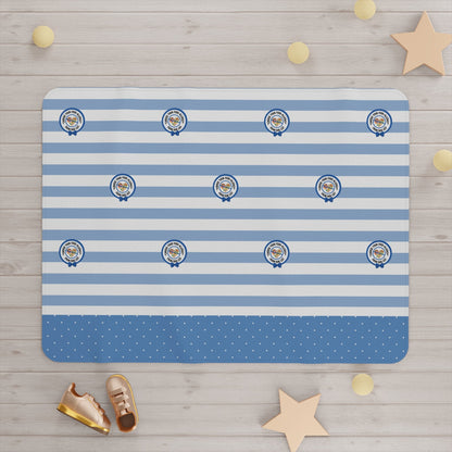 Blue Striped Baby Blanket