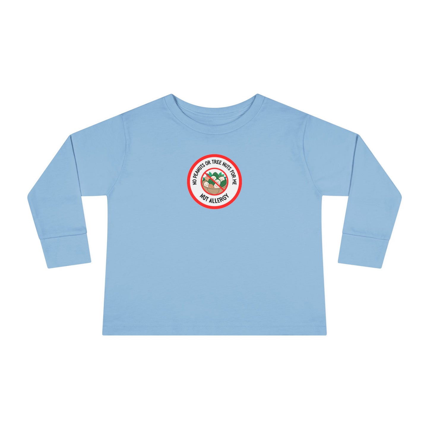 Nut Allergy Red Logo Toddler Long Sleeve