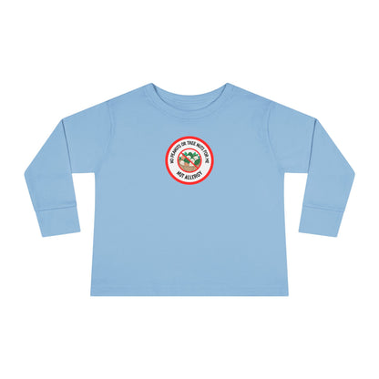 Nut Allergy Red Logo Toddler Long Sleeve