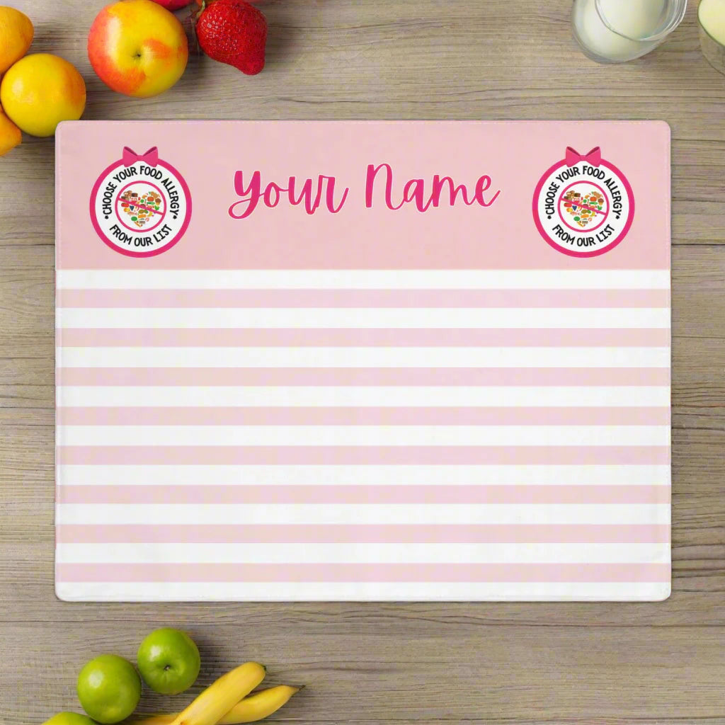Pink Striped Placemat, 1 pc