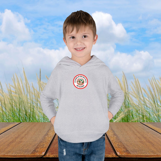 Nut Allergy Red Logo Toddler Hoodie