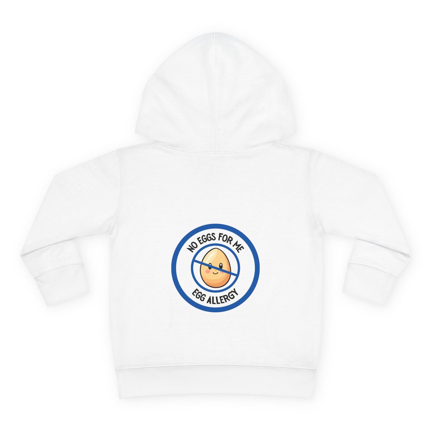 Egg Allergy Blue Logo Toddler Hoodie