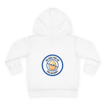 Egg Allergy Blue Logo Toddler Hoodie