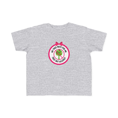 Tree Nut Allergy Pink Logo Toddler Tee