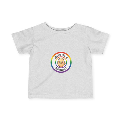 Egg Allergy Rainbow Logo Baby Tee