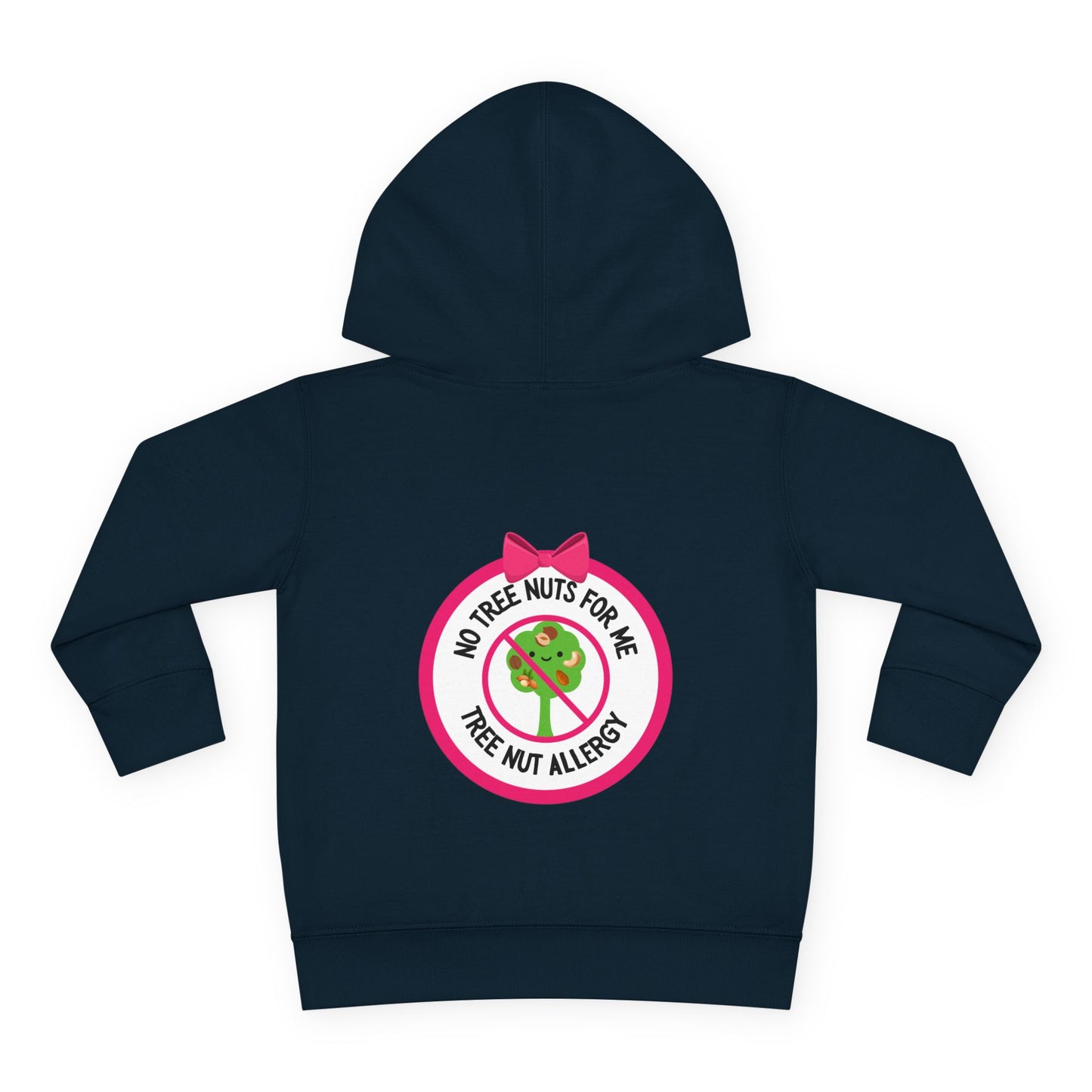 Tree Nut Allergy Pink Logo Toddler Hoodie