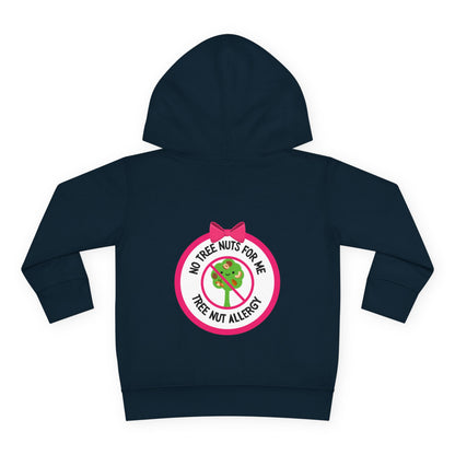 Tree Nut Allergy Pink Logo Toddler Hoodie