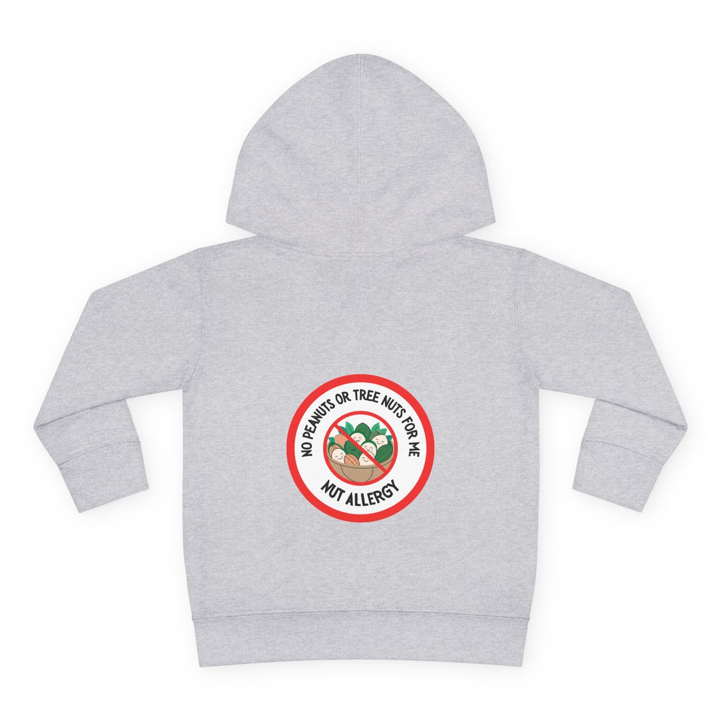 Nut Allergy Red Logo Toddler Hoodie