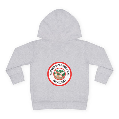 Nut Allergy Red Logo Toddler Hoodie