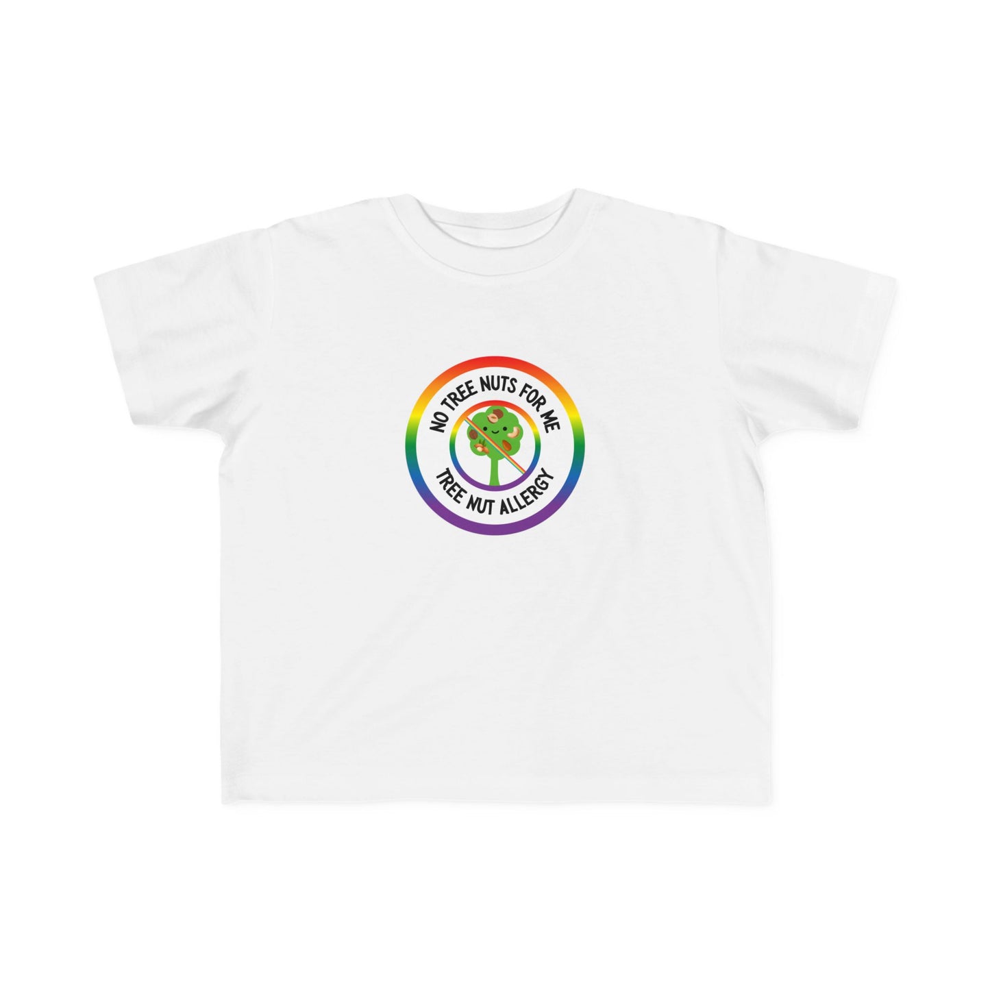 Tree Nut Allergy Rainbow Logo Toddler Tee