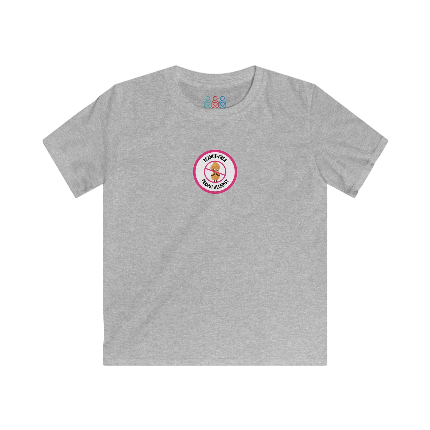 Peanut Allergy Pink Logo Youth Tee