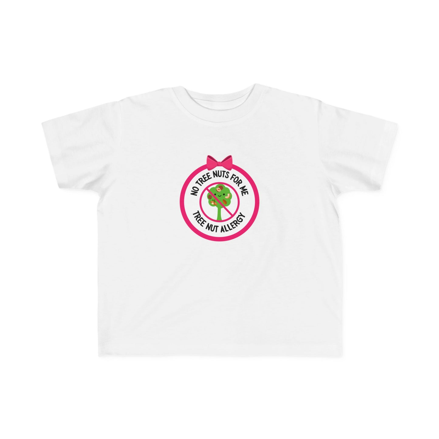 Tree Nut Allergy Pink Logo Toddler Tee