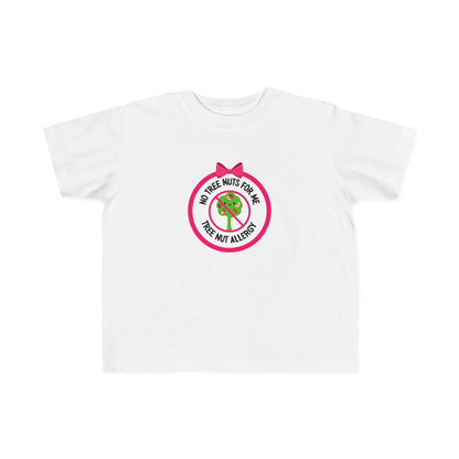 Tree Nut Allergy Pink Logo Toddler Tee