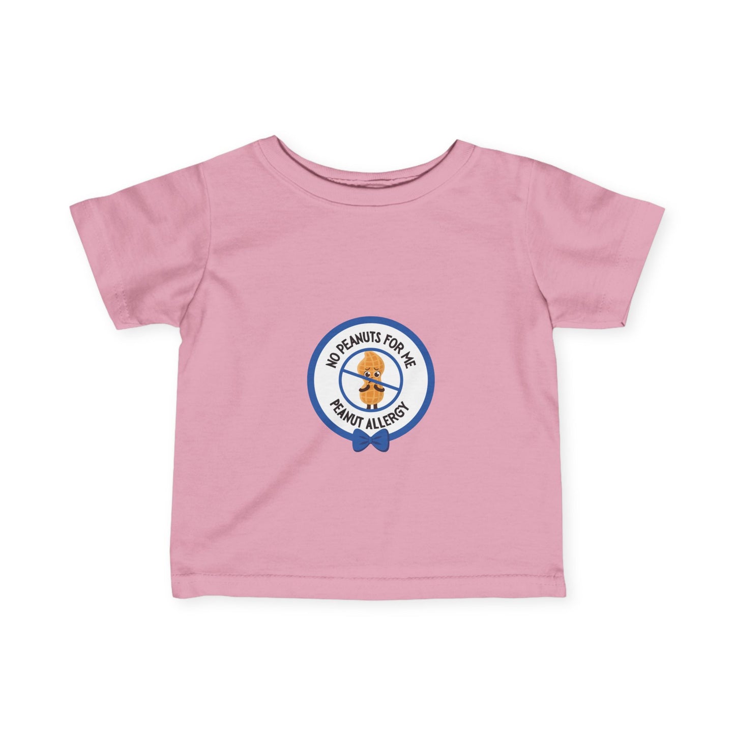 Peanut Allergy Blue Logo Baby Tee