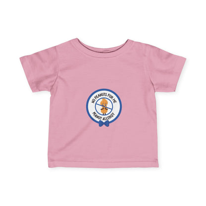 Peanut Allergy Blue Logo Baby Tee